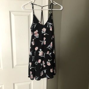 black floral dress